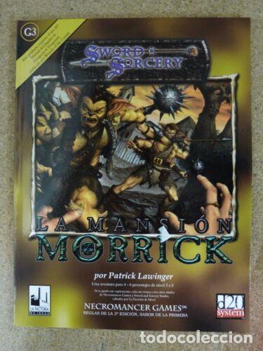 Juegos antiguos: Libro de Rol.Sword & Sorcery.La Mansion Morrick.La Factoria - Foto 1