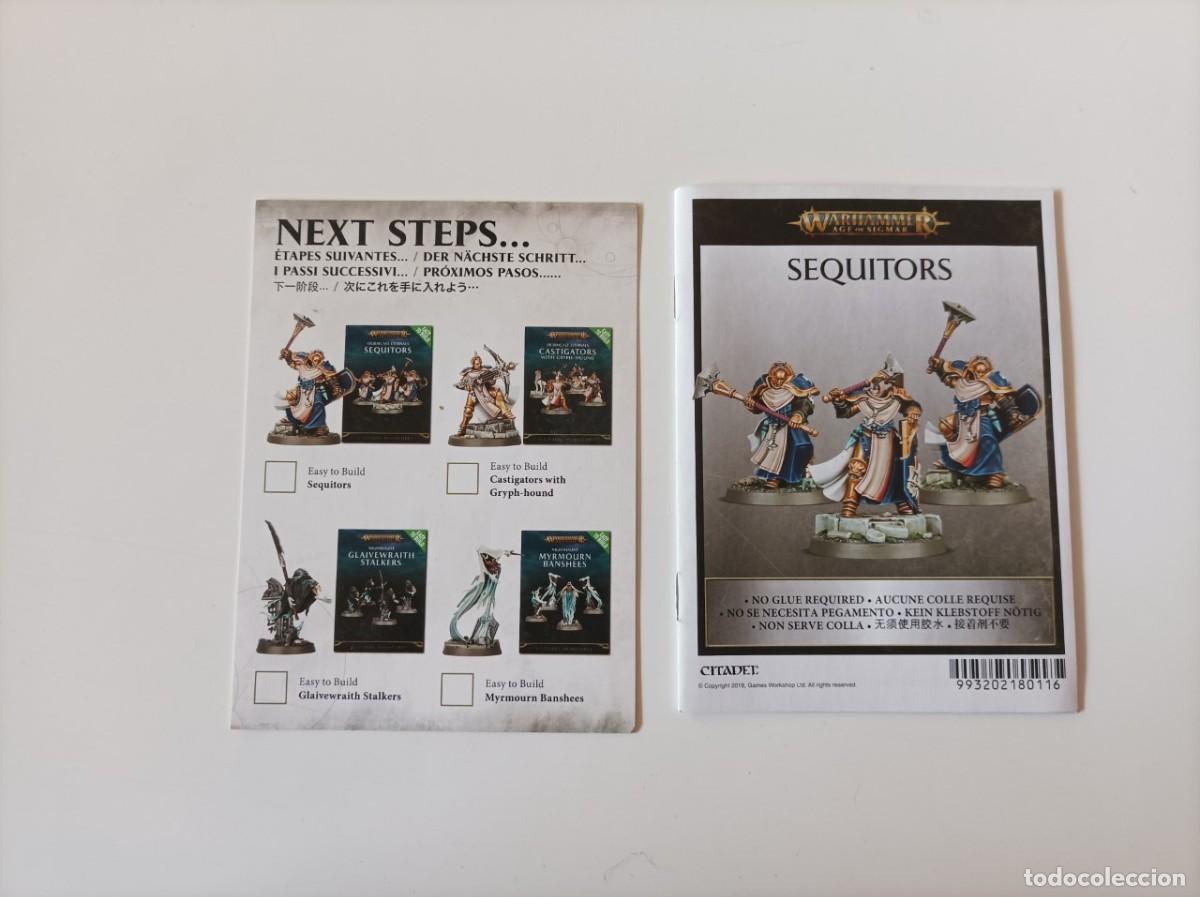 Juegos antiguos: CATALOGO INSTRUCCIONES MONTAJE SWARHAMMER SEQUITORS - Foto 1