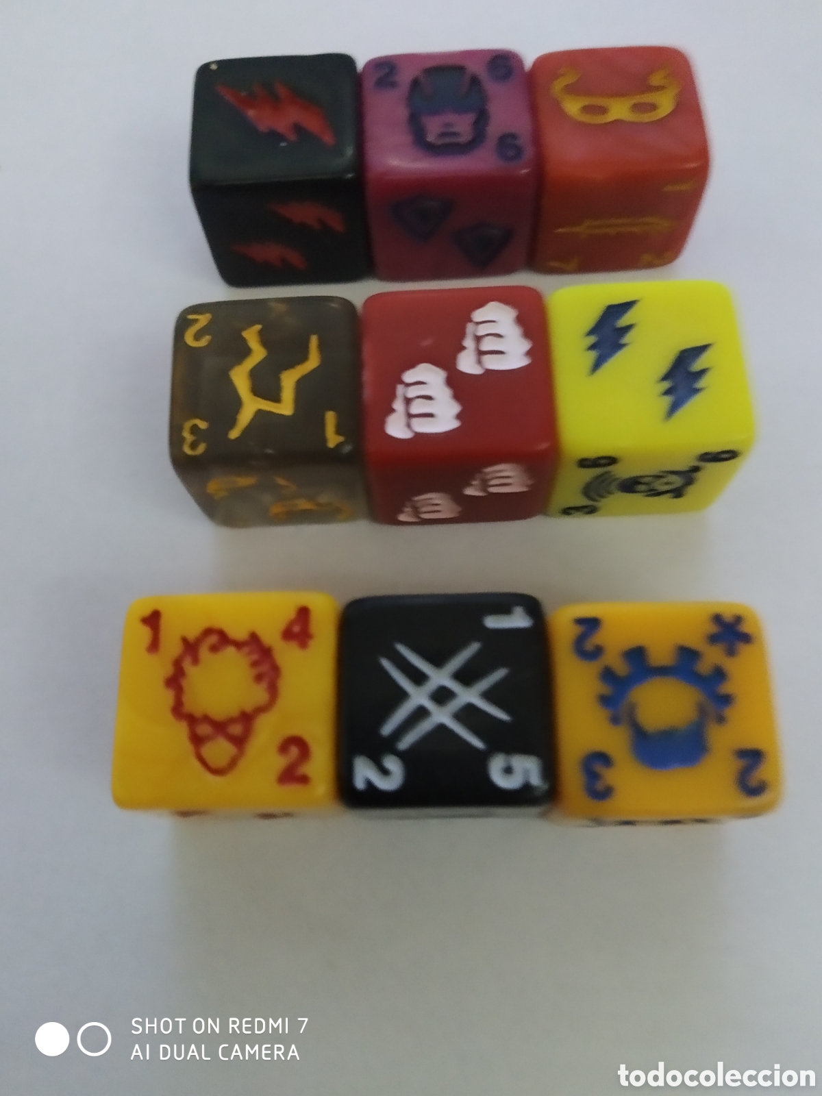 Juegos antiguos: 9 DADOS- DICE MASTER MARVEL - Foto 1