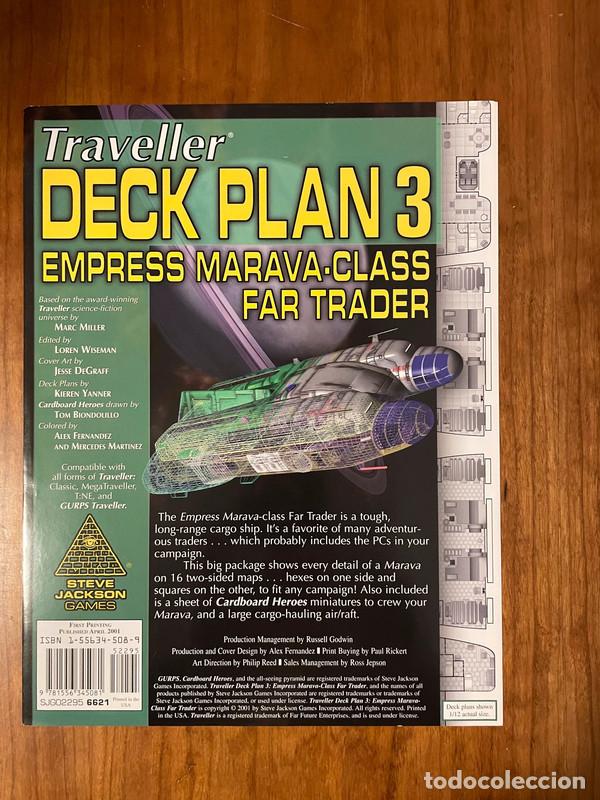 Juegos antiguos: TRAVELLER - DECK PLAN 3: EMPRESS MARAVA-CLASS FAR TRADER - JUEGO DE ROL - Foto 2