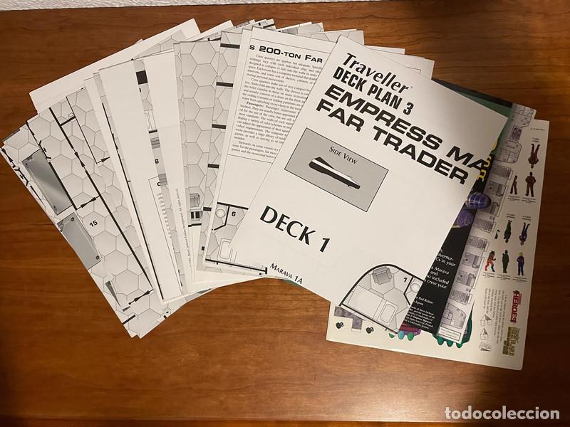 Juegos antiguos: TRAVELLER - DECK PLAN 3: EMPRESS MARAVA-CLASS FAR TRADER - JUEGO DE ROL - Foto 4