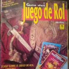 Juegos Antiguos: GUÍA DEL JUEGO DE ROL NÚMERO 1 EDICIONES ZINCO SIN POSTER CENTRAL. Lote 400086254