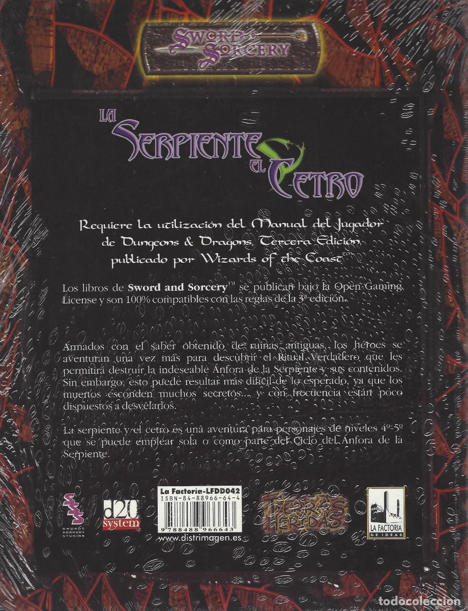 Juegos antiguos: ROL - LA SERPIENTE Y EL CETRO - SWORD & SORCERY - PRECINTADO A ESTRENAR - Foto 2