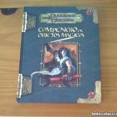 Juegos Antiguos: COMPENDIO DE OBJETOS MÁGICOS SUPLEMENTO DUNGEONS & AND DRAGONS JUEGO DE ROL DEVIR. Lote 401882914
