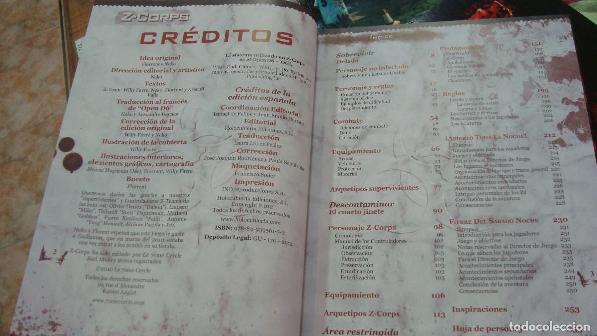 Juegos antiguos: Z CORPS JUEGO DE ROL COMPLETO - Foto 3