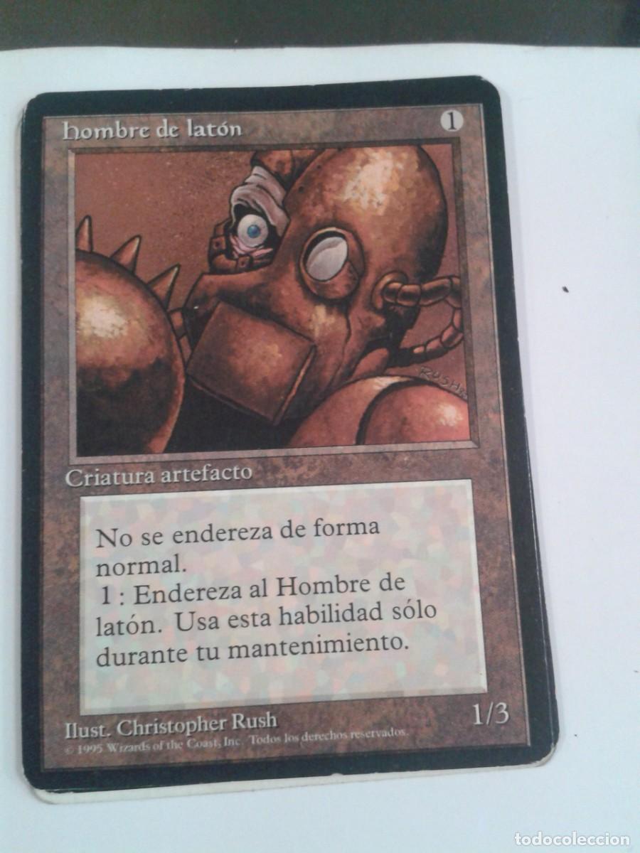 Juegos antiguos: Hombre de lat&oacute;n MAGIC THE GATHERING. MTG. - Foto 1