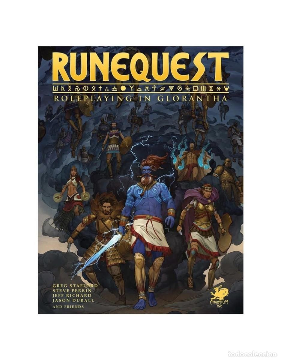Juegos antiguos: Runequest 7&ordf; Edicion en Ingles junto con aventura introductoria