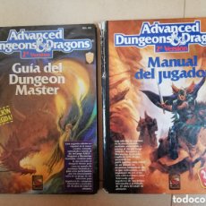 Juegos Antiguos: ADVANCED DUNGEONS & DRAGONS. GUÍA DEL DUNGEON MASTER Y MANUAL DEL JUGADOR. 2 TOMOS. 13GN
