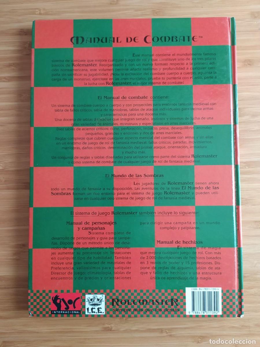 Juegos antiguos: Rolemaster Manual de Combate - Foto 2