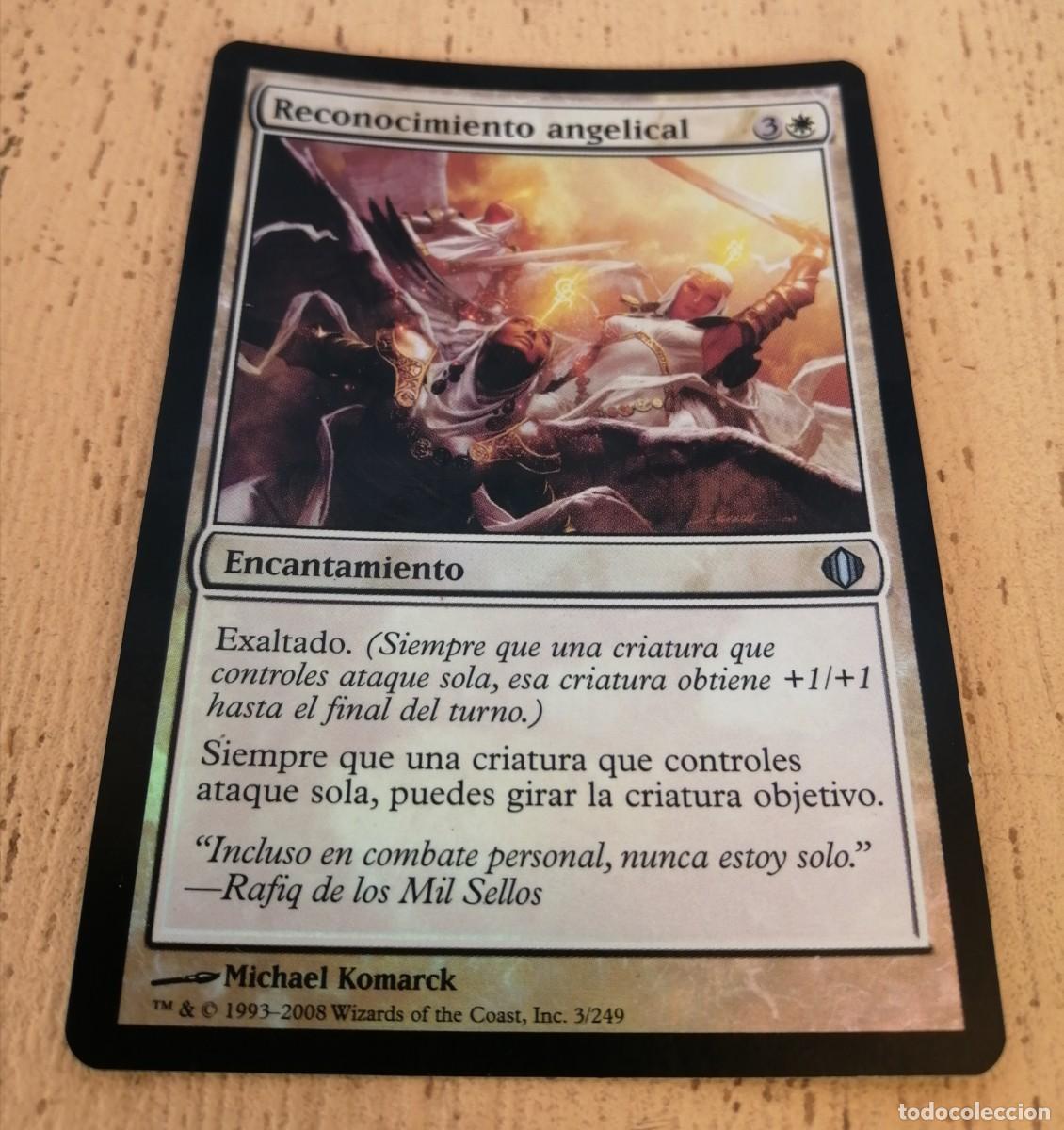 Juegos antiguos: Reconocimiento angelical, Encantamiento, Magic the Gathering Deckmaster - Foto 3