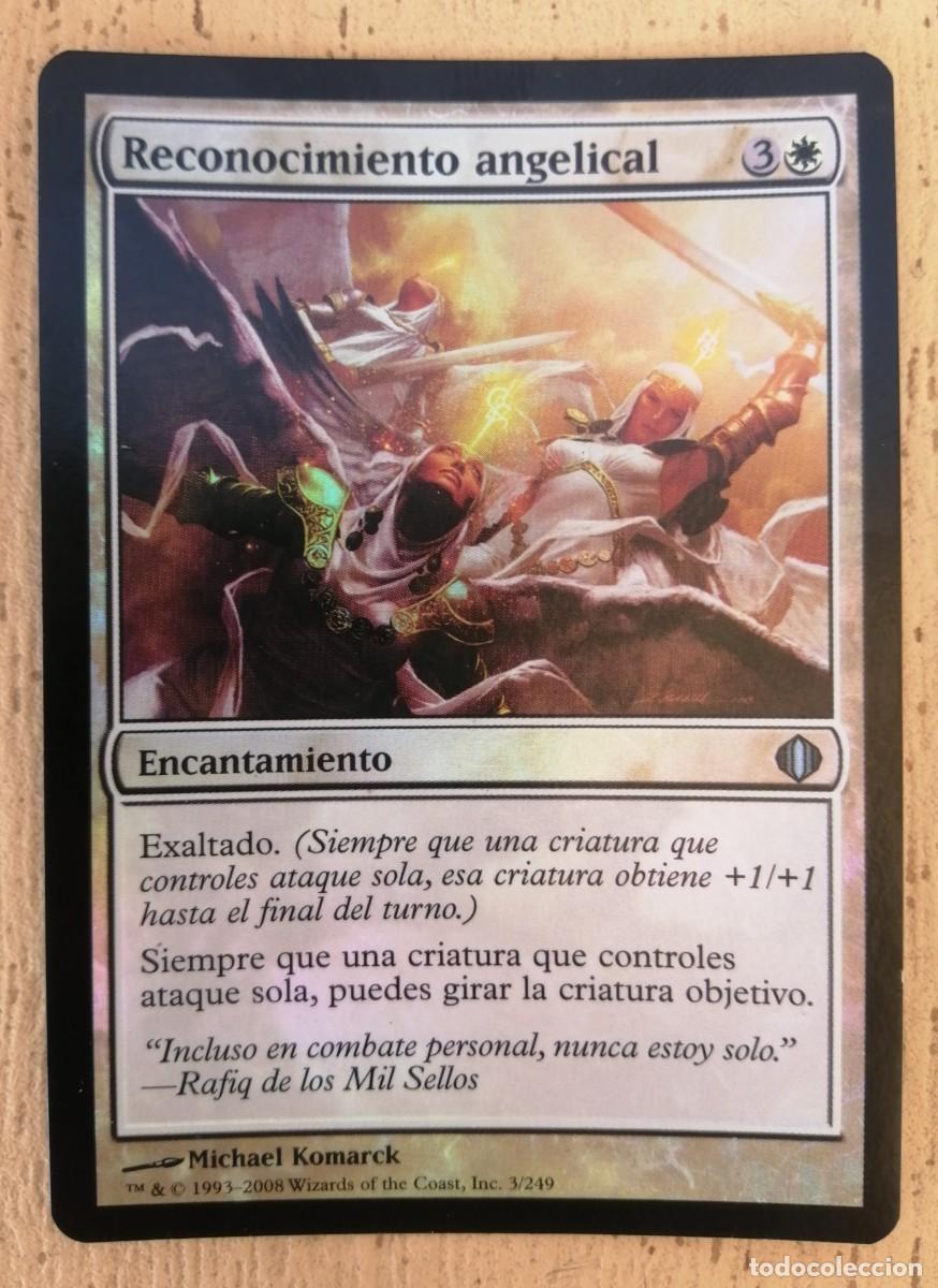 Juegos antiguos: Reconocimiento angelical, Encantamiento, Magic the Gathering Deckmaster - Foto 1