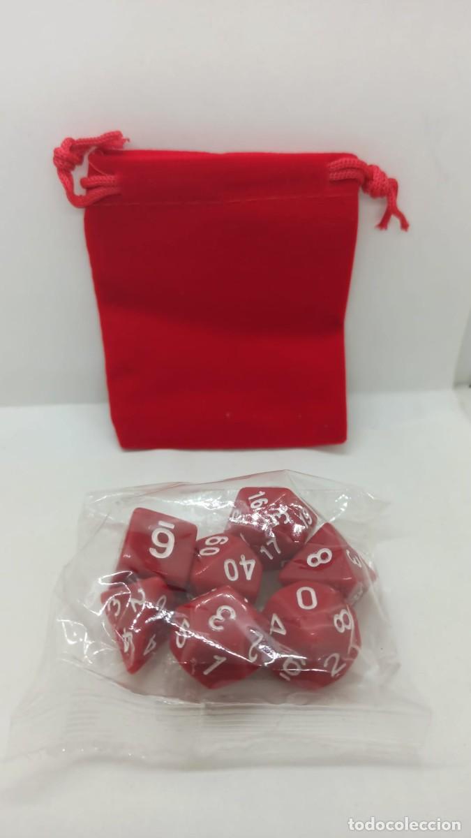 Juegos antiguos: Dados para rol rojo - Foto 1