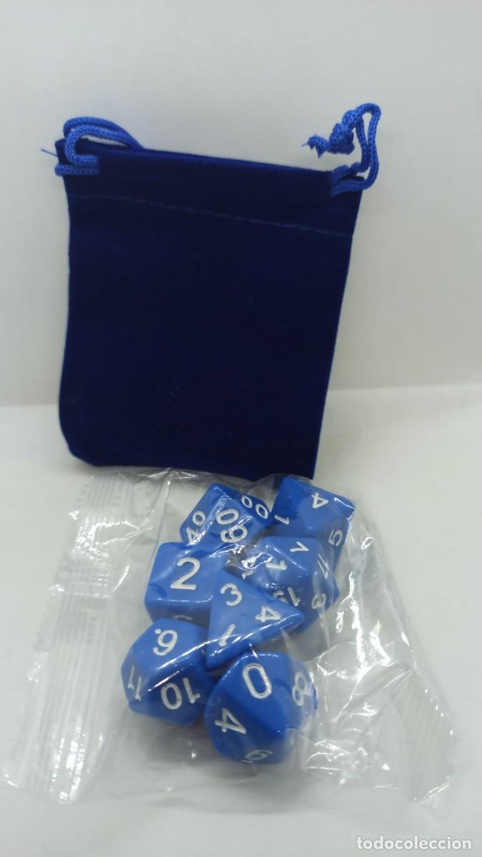 Juegos antiguos: Dados para rol azul - Foto 1