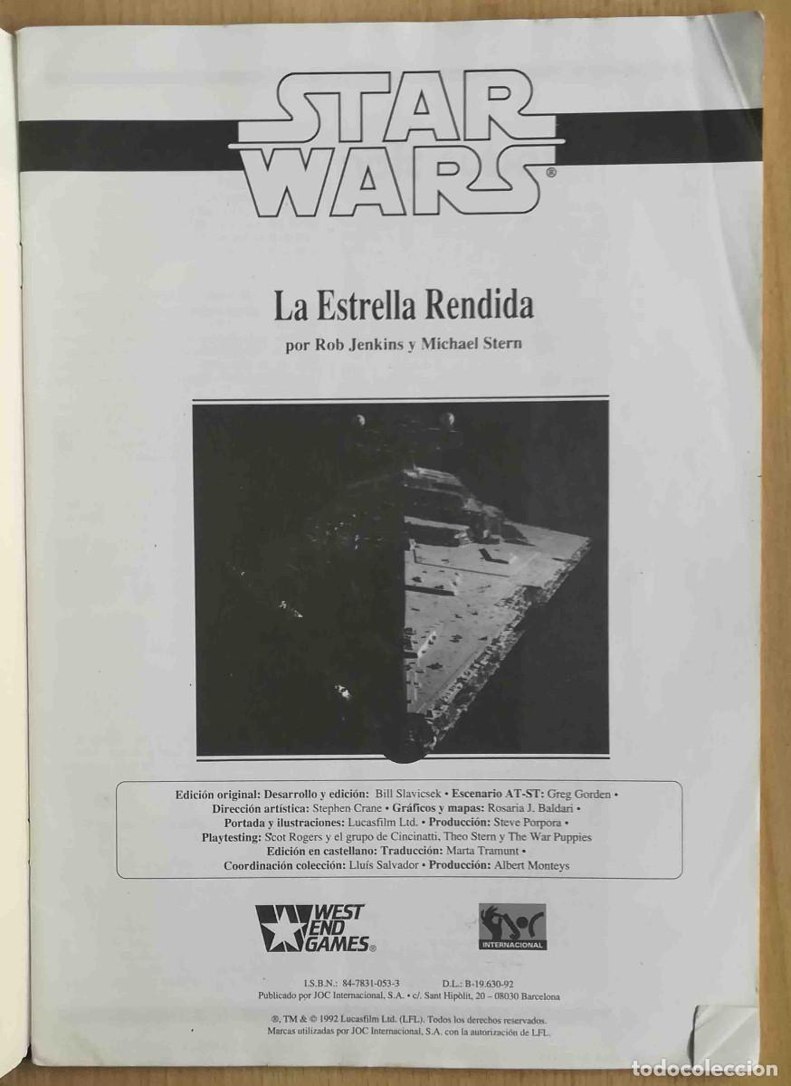 Juegos antiguos: Star Wars - Estrella Rendida - Con escenario Combate AT-ST - Foto 2