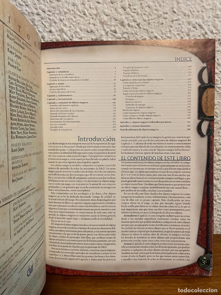 Juegos antiguos: dungeons and dragons 3.5 - Compendio de Objetos Magicos - D&D - juego de rol - Foto 5