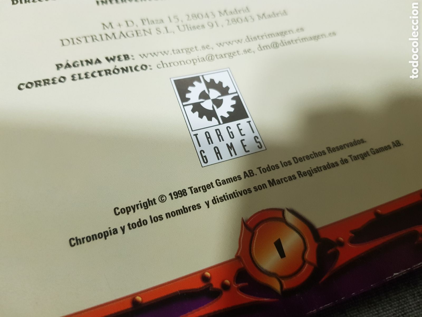 Juegos antiguos: CHRONOPIA. HIJOS DE KRONOS. EXPANSI&Oacute;N. TARGET GAMES. A&Ntilde;O 1998 - Foto 14