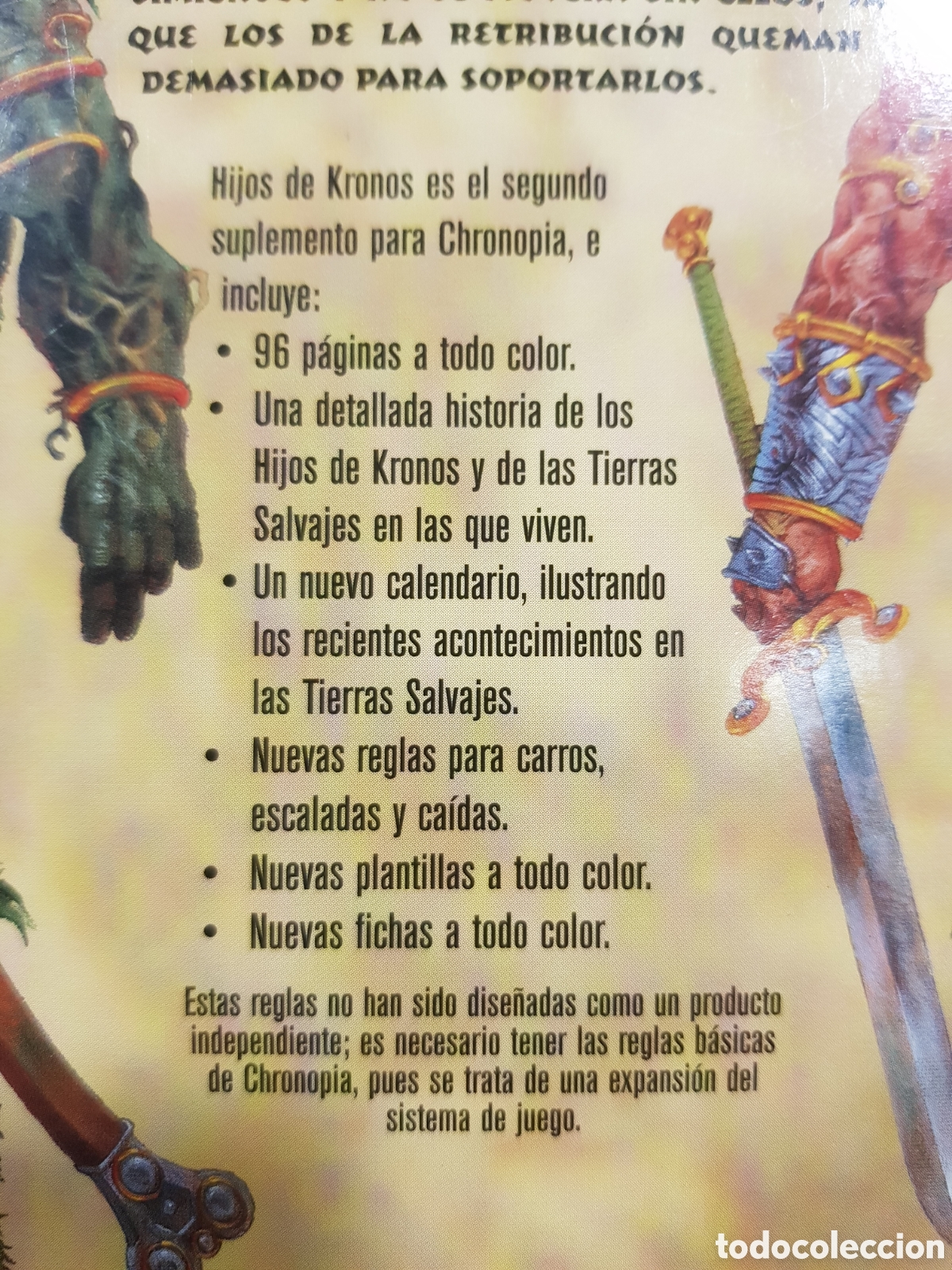 Juegos antiguos: CHRONOPIA. HIJOS DE KRONOS. EXPANSI&Oacute;N. TARGET GAMES. A&Ntilde;O 1998 - Foto 3