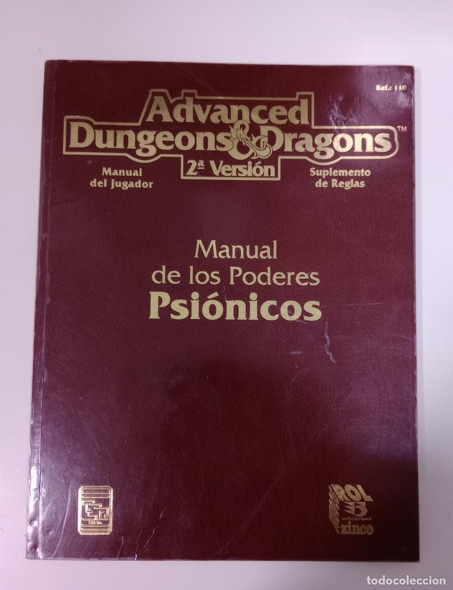 Juegos antiguos: Dragones y Mazmorras, juego rol, Manual de los poderes Psionicos - Foto 1