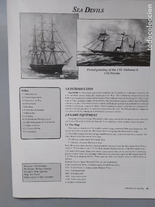 Juegos antiguos: wargame sea devils. strategy and tactics - Foto 1