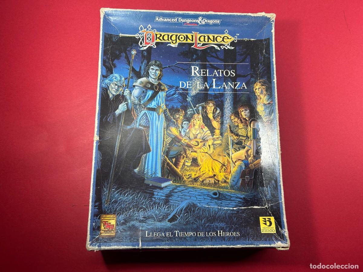 Juegos antiguos: DRAGONLANCE RELATOS DE LA LANZA ADVANCED DUNGEONS & DRAGONS 2&ordf; VERSION DE ZINCO - Foto 1