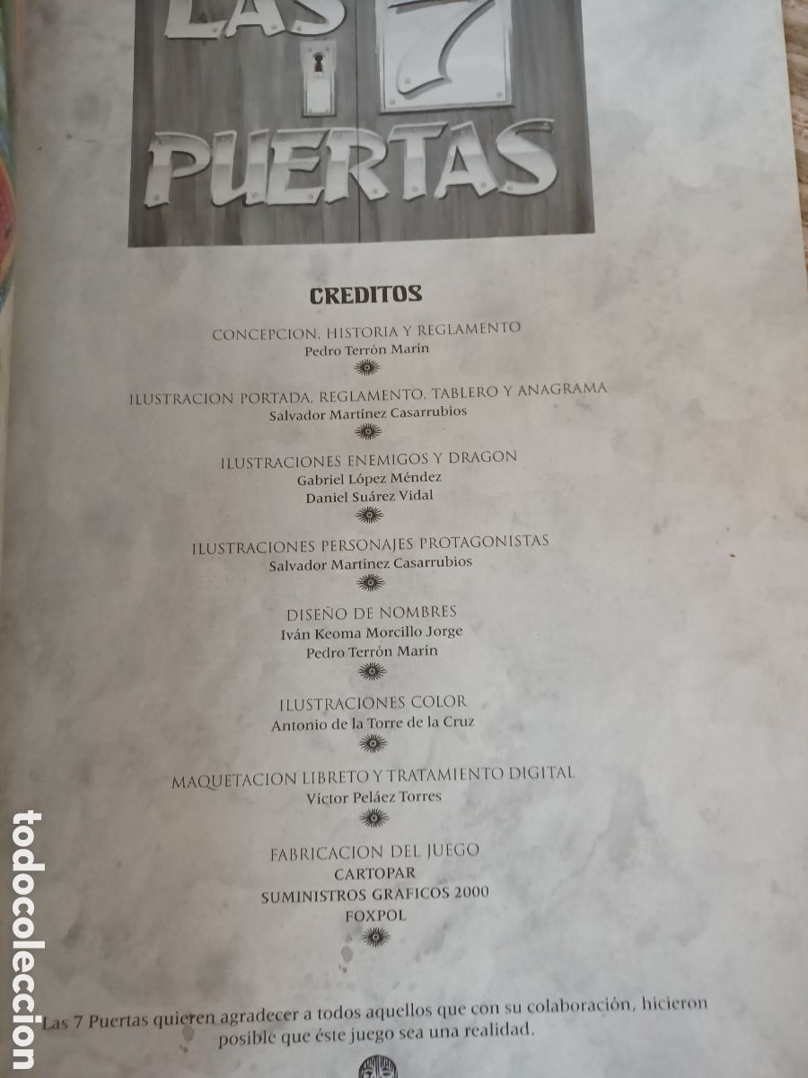 Juegos antiguos: LAS 7 PUERTAS (libro de juego) - Foto 2