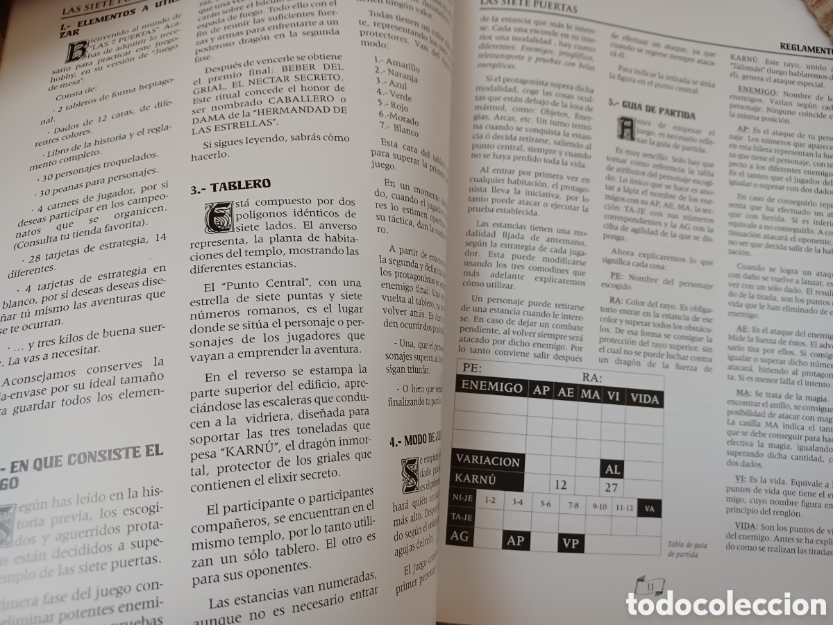 Juegos antiguos: LAS 7 PUERTAS (libro de juego) - Foto 10