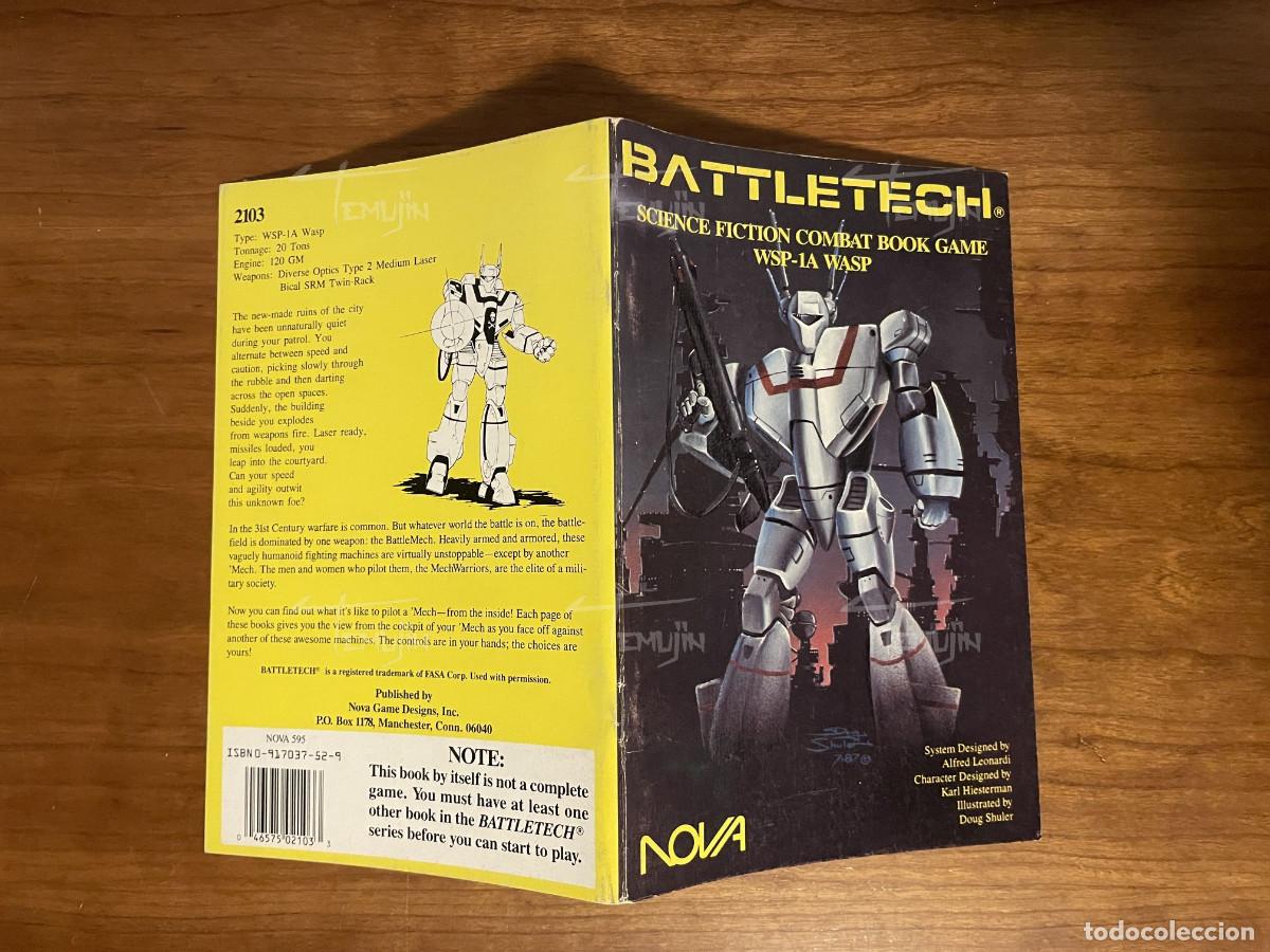 Juegos antiguos: Battletech Nova - Wasp WSP-1A - Juego de Rol - Foto 4