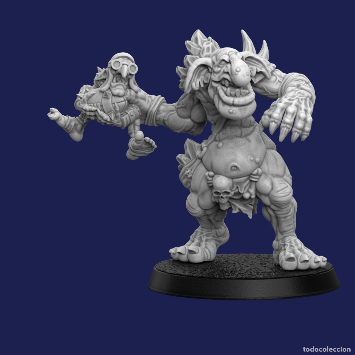 Juegos antiguos: Miniatura de troll goblin 53mm para pintar - Foto 1