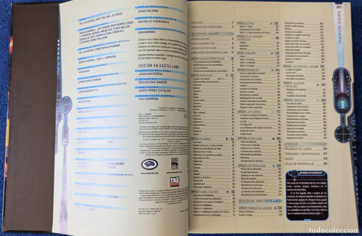 Juegos antiguos: Star Wars - El juego de Rol - Manual B&aacute;sico Revisado - Devir (2002) &iexcl;Impecable! - Foto 3