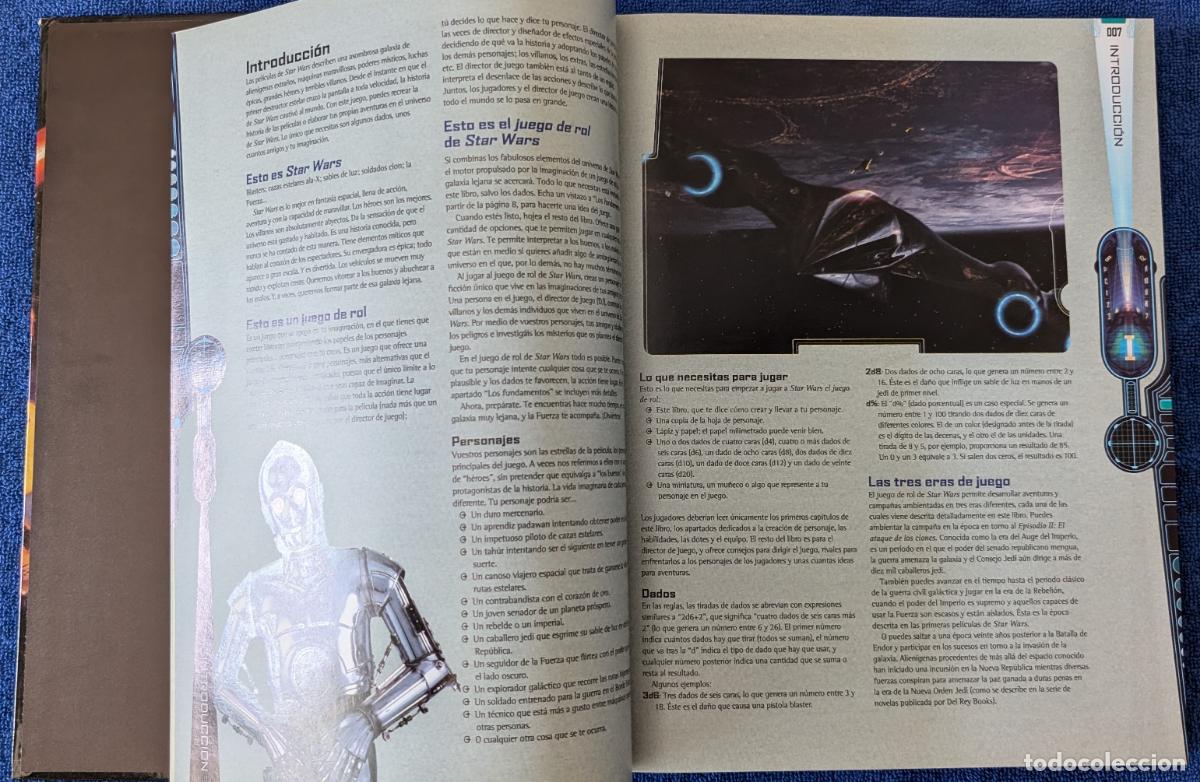 Juegos antiguos: Star Wars - El juego de Rol - Manual B&aacute;sico Revisado - Devir (2002) &iexcl;Impecable! - Foto 5