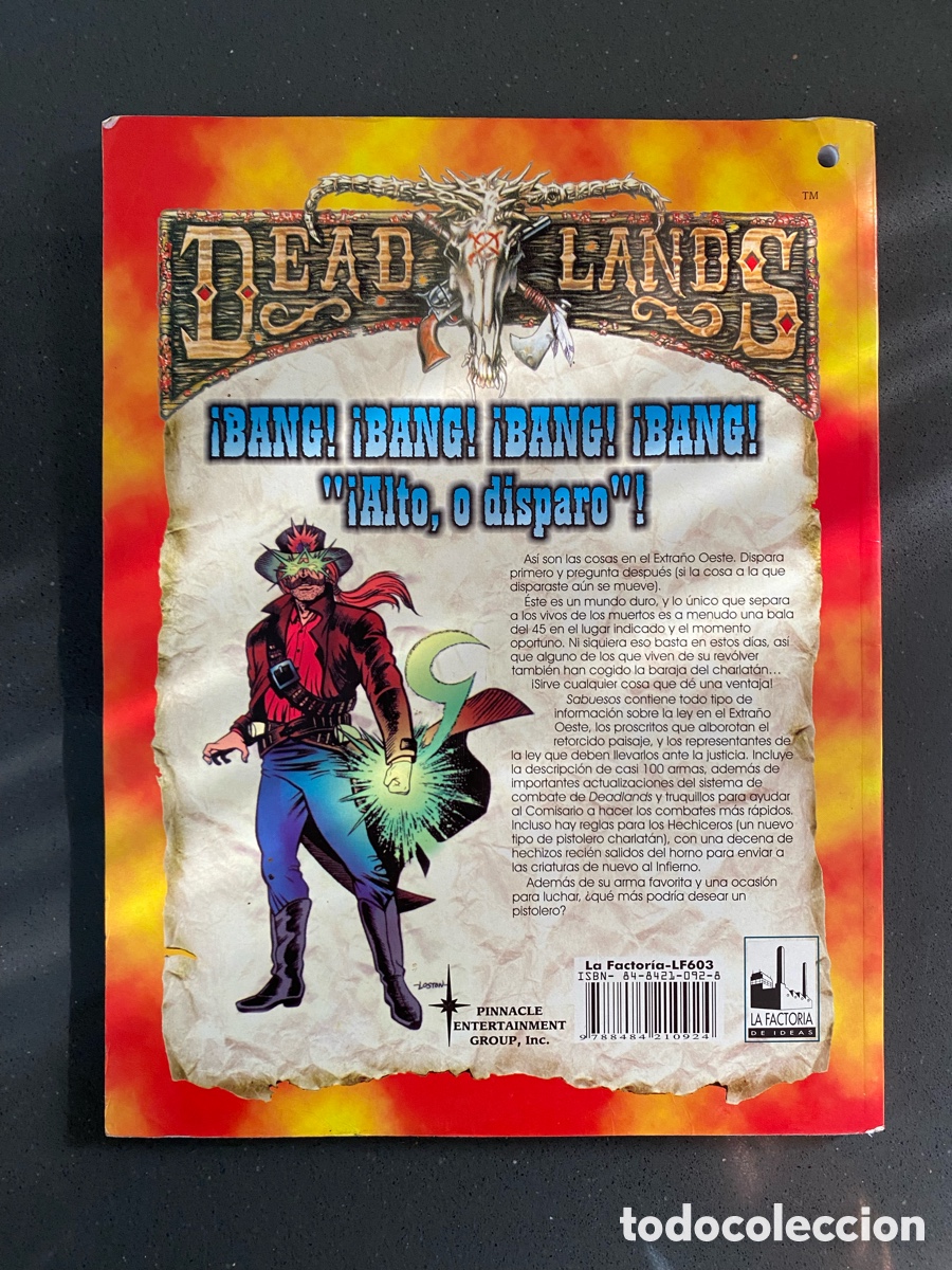 Juegos antiguos: Deadlands - Juego de Rol - Foto 6