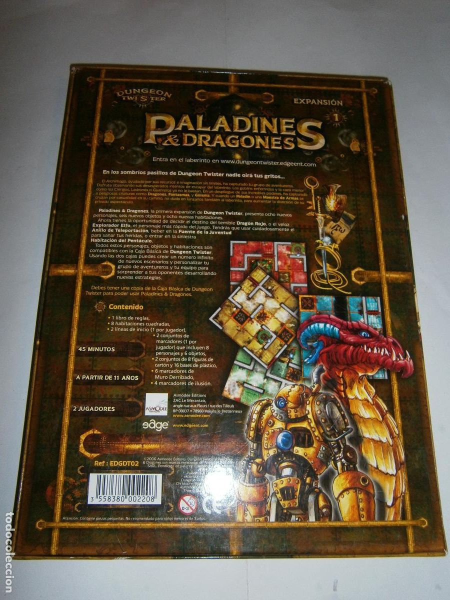 Juegos antiguos: JUEGO DE MESA - PALADINES Y DRAGONES - NUEVO - Foto 2