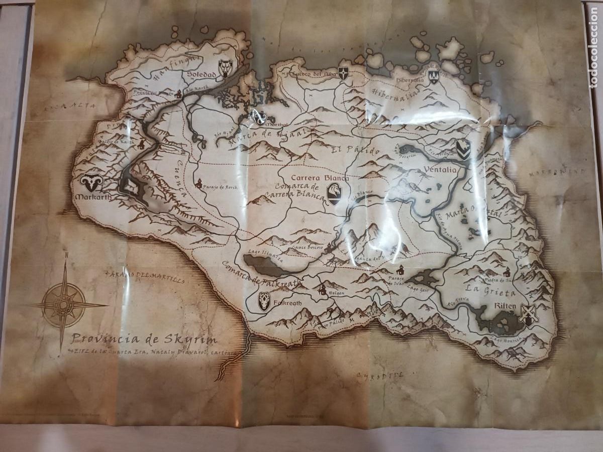 Juegos antiguos: Mapa provincia de Skyrim - Foto 1