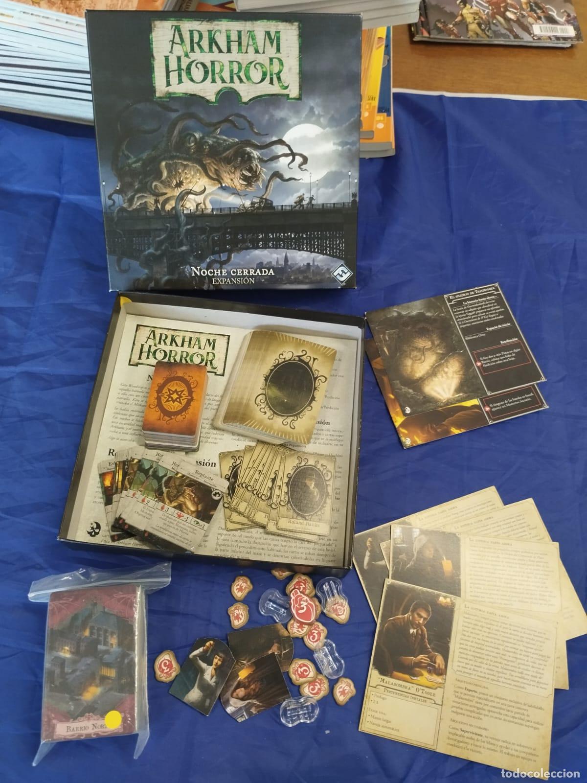 Juegos antiguos: Lote Arkham Horror Basico 3 Ed. + 3 Expansiones - Foto 2