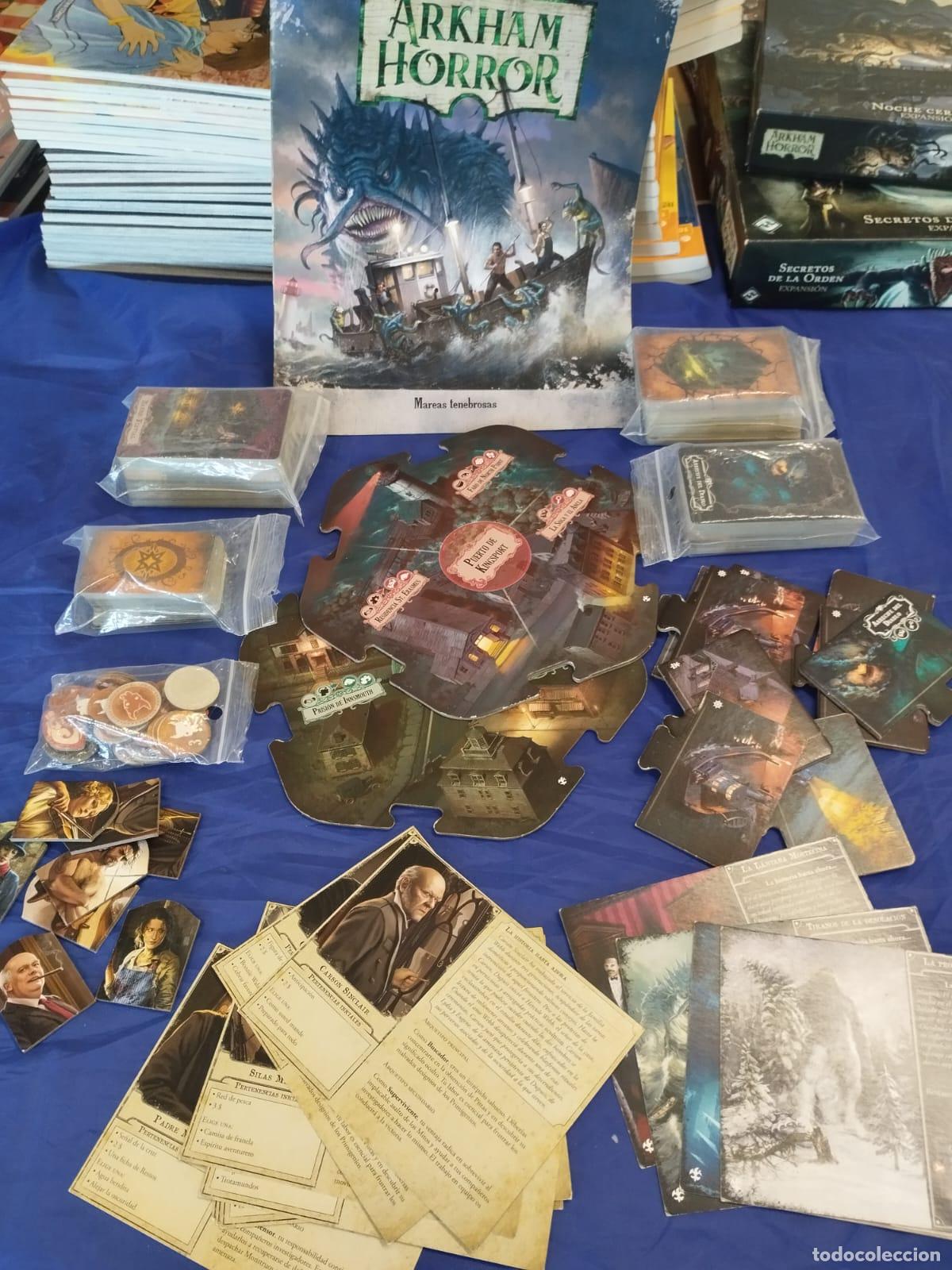 Juegos antiguos: Lote Arkham Horror Basico 3 Ed. + 3 Expansiones - Foto 4