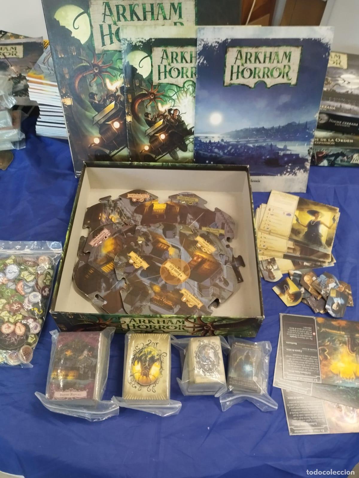 Juegos antiguos: Lote Arkham Horror Basico 3 Ed. + 3 Expansiones - Foto 5