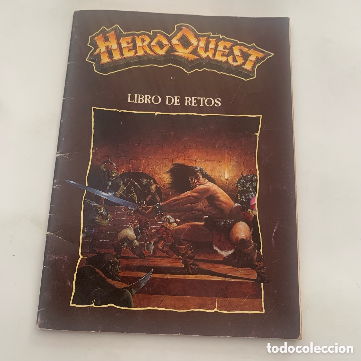 Juegos antiguos: Libro de retos del juego hero quest de mb 1989 - Foto 1