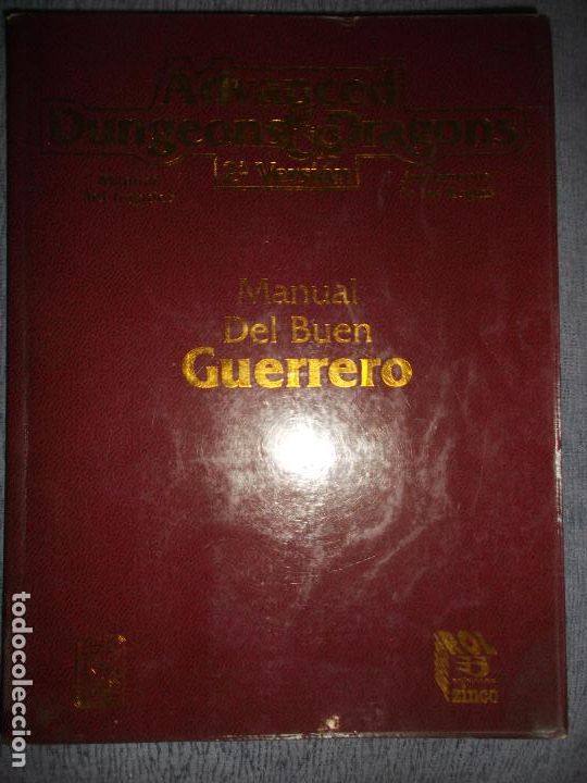 Juegos antiguos: Advanced Dungeons & Dragons 2&ordf; Version: Manual Del Buen Guerrero - Foto 1