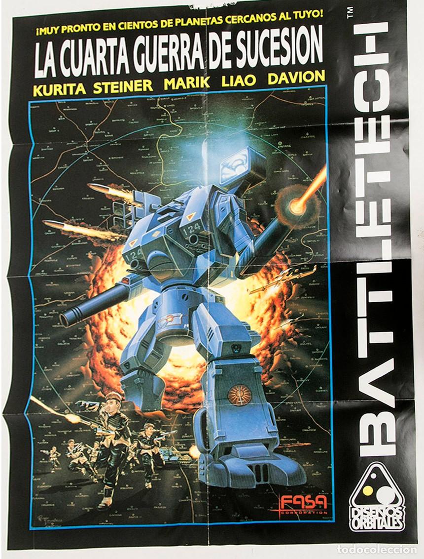 Juegos antiguos: DISE&Ntilde;OS ORBITALES - BATTLETECH - POSTER - Foto 1