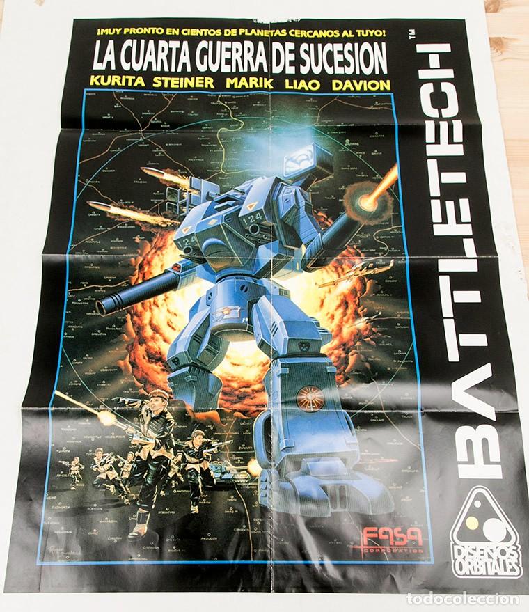 Juegos antiguos: DISE&Ntilde;OS ORBITALES - BATTLETECH - POSTER - Foto 2