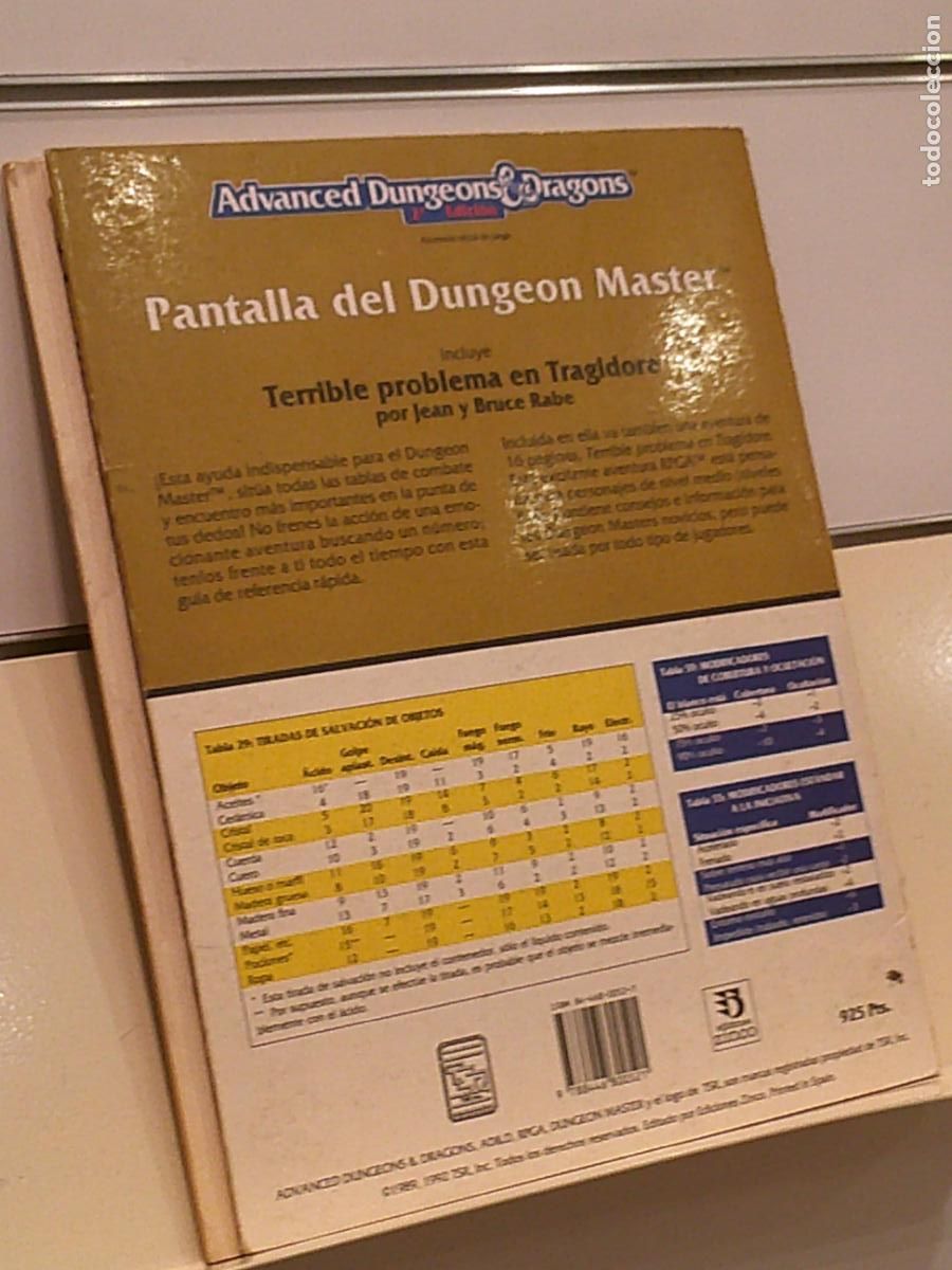 Juegos antiguos: ADVANCED DUNGEONS & DRAGONS 2&ordf; EDICION PANTALLA DEL DUNGEON MASTER - ZINCO - Foto 2