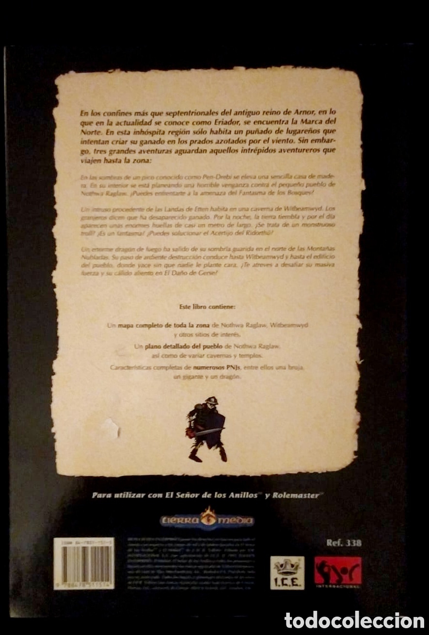 Juegos antiguos: EL FANTASMA DE LA MARCA DEL NORTE -MODULO EL SE&Ntilde;OR DE LOS ANILLOS - Foto 2