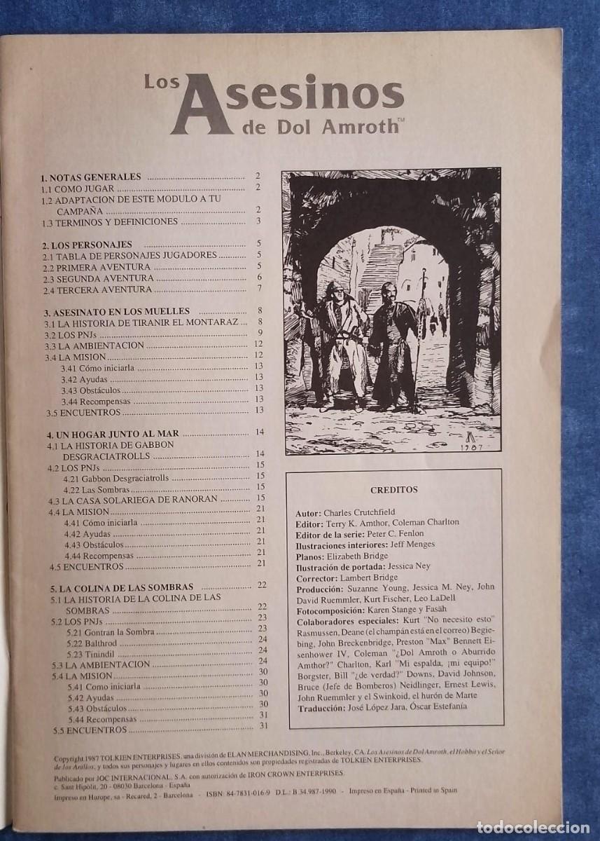 Juegos antiguos: M&oacute;dulos juego de rol del Se&ntilde;or de los Anillos - Foto 2