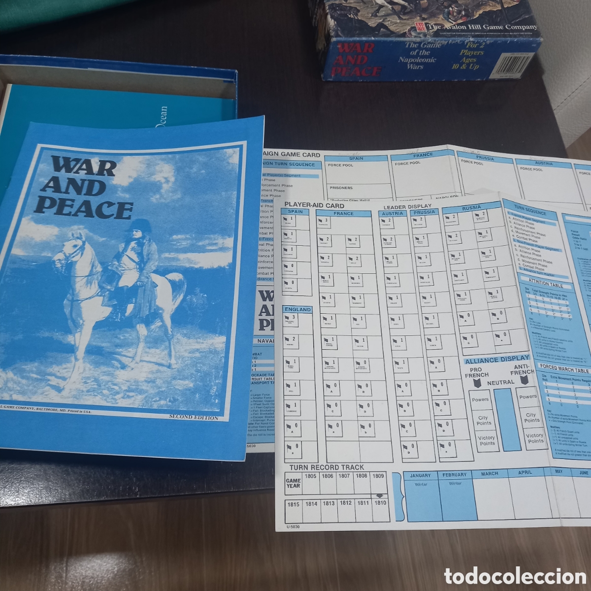 Juegos antiguos: Wargame War and peace avalon hill - Foto 5