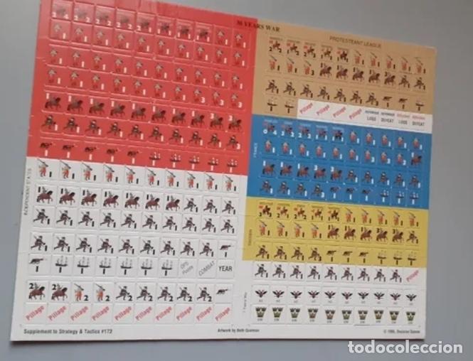 Juegos antiguos: fichas wargame thirty years war - Foto 1