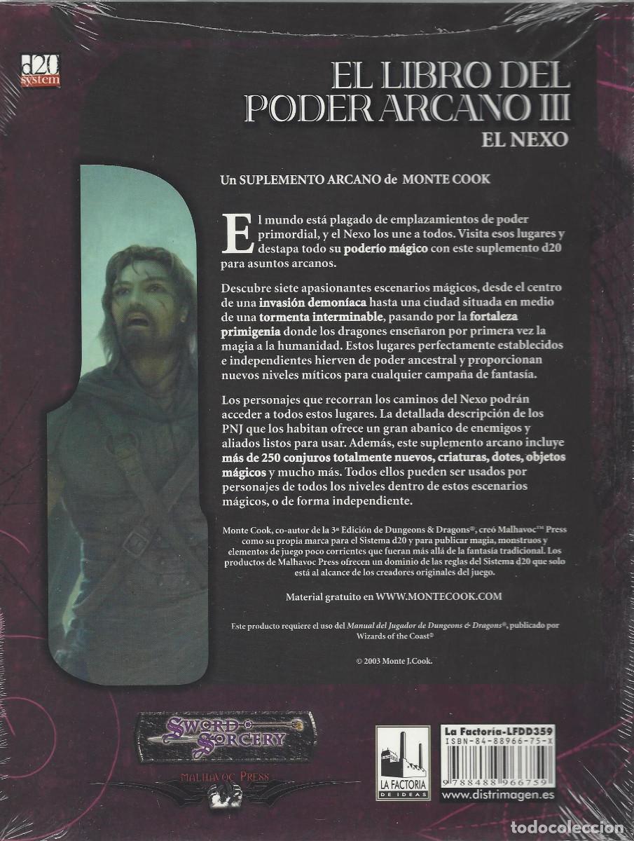 Juegos antiguos: ROL - EL LIBRO DEL PODER ARCANO III - NEXO - SWORD & SORCERY - PRECINTADO A ESTRENAR - Foto 2
