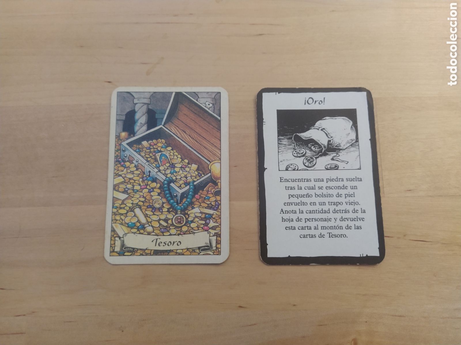 Juegos antiguos: HERO QUEST - CARTA DE TESORO ORO - Foto 1