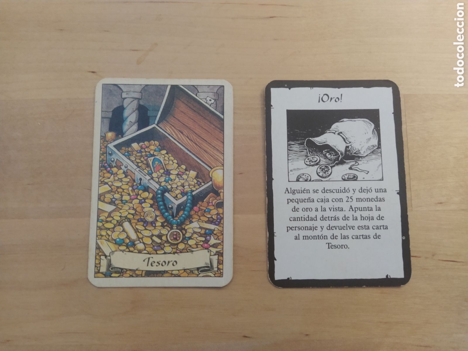 Juegos antiguos: HERO QUEST - CARTA DE TESORO ORO - Foto 1