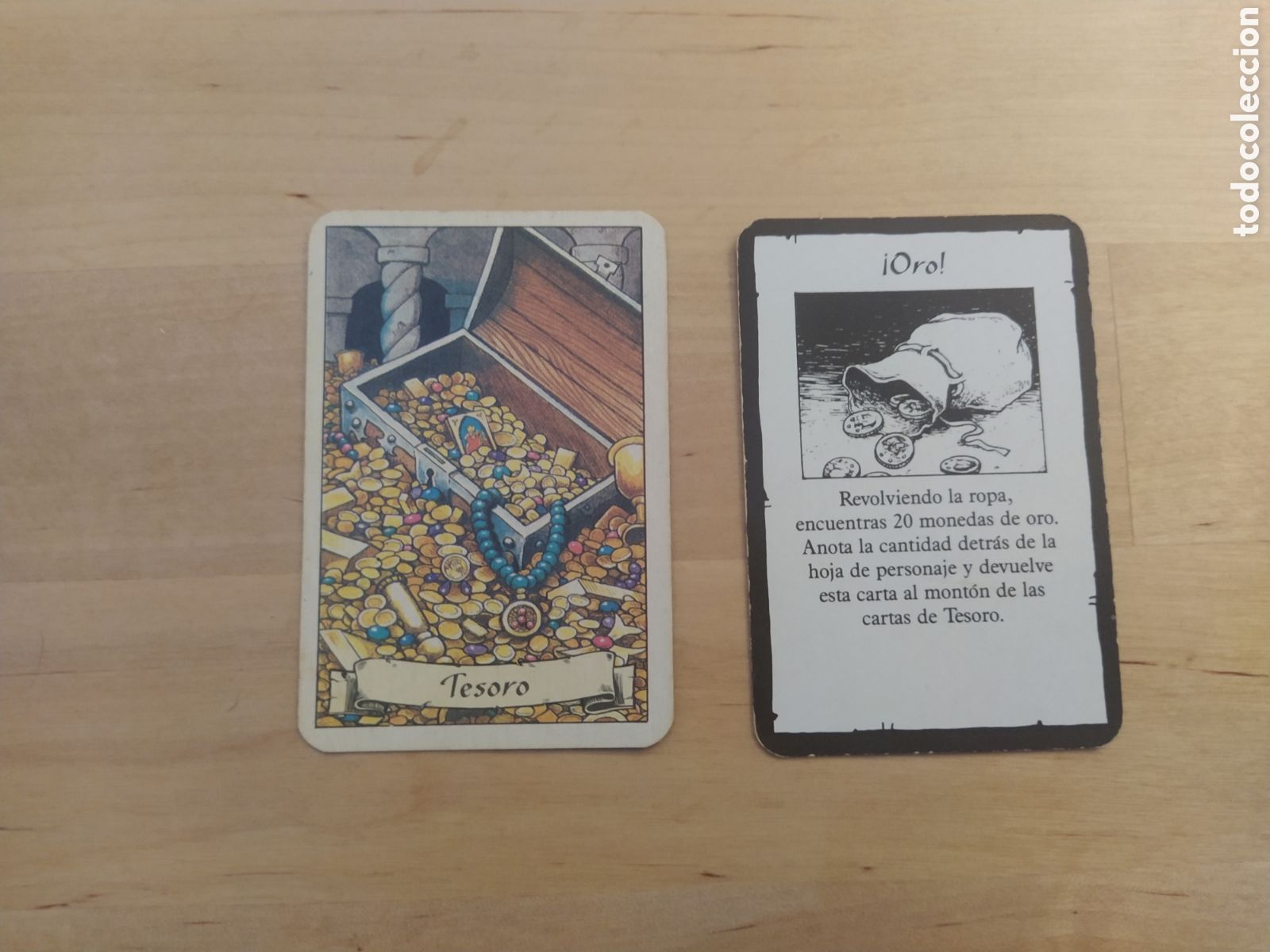 Juegos antiguos: HERO QUEST - CARTA DE TESORO ORO - Foto 1