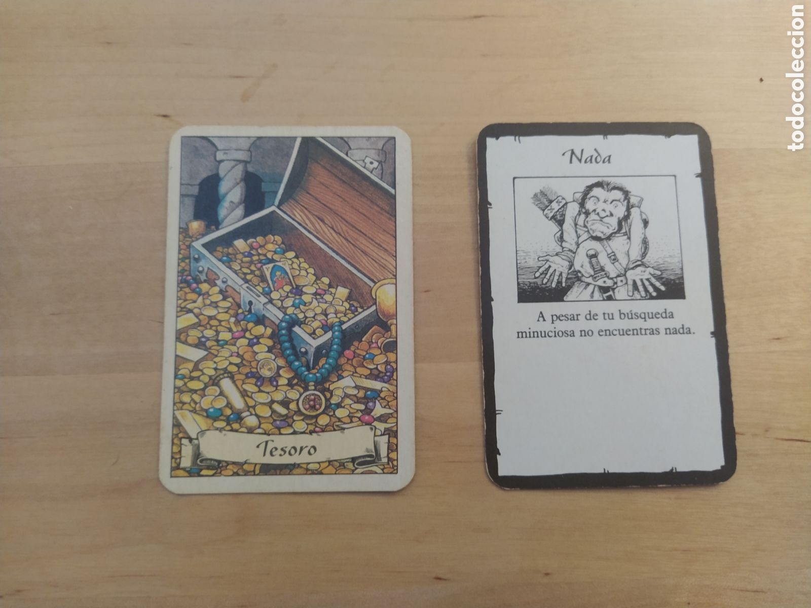 Juegos antiguos: HERO QUEST - CARTA DE TESORO NADA - Foto 1